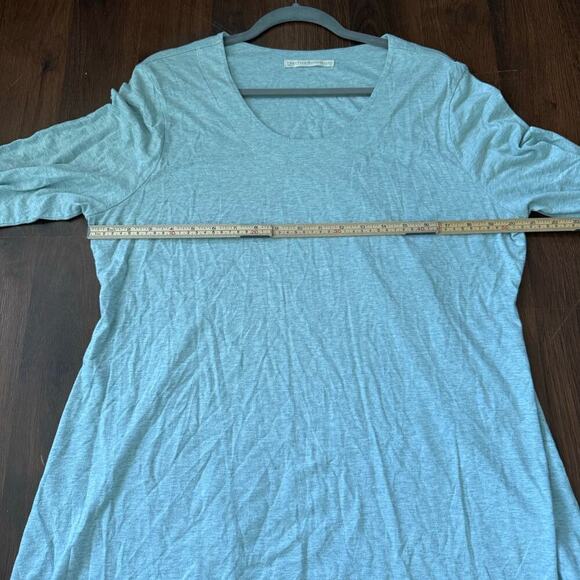 Peruvian Connection Tunic Blouse Light Blue Casual Boho Sustainable Sz XL - Picture 3 of 6